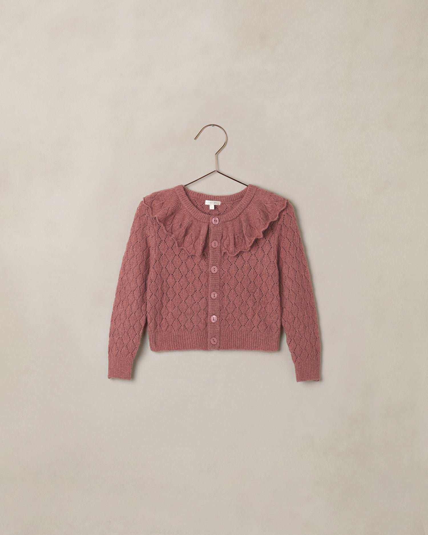 Noralee Ruffle Cardigan Sweater - Spice