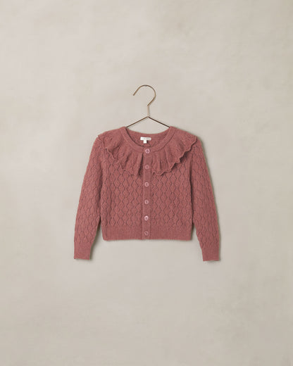 Noralee Ruffle Cardigan Sweater - Spice