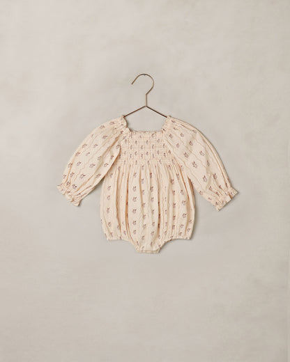 Noralee Autumn Romper - Floral Stripe
