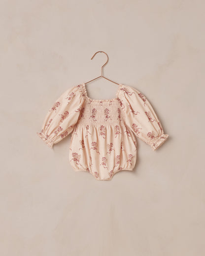 Noralee Autumn Romper - Vintage Ruby