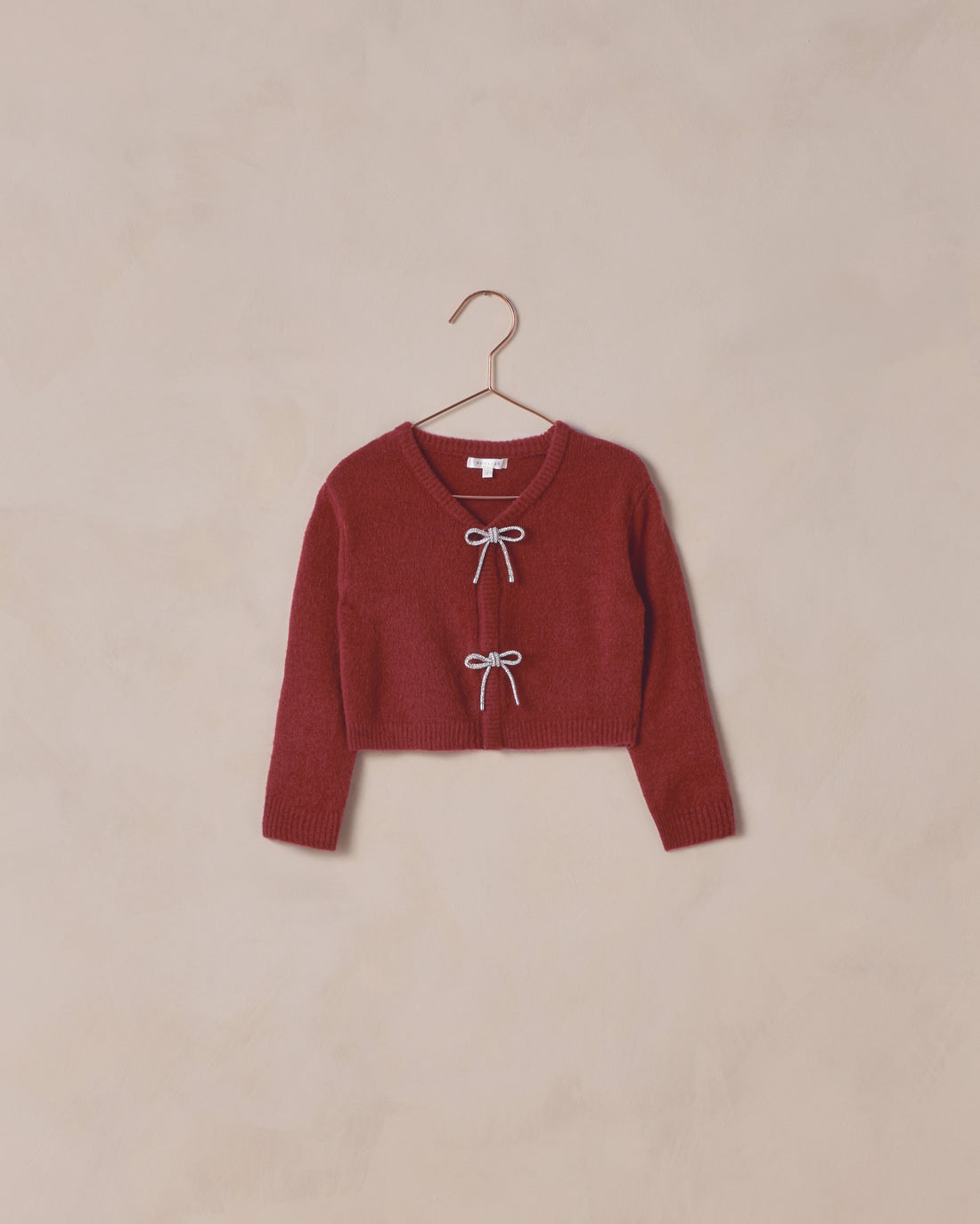 Noralee Bow Cardigan - Ruby