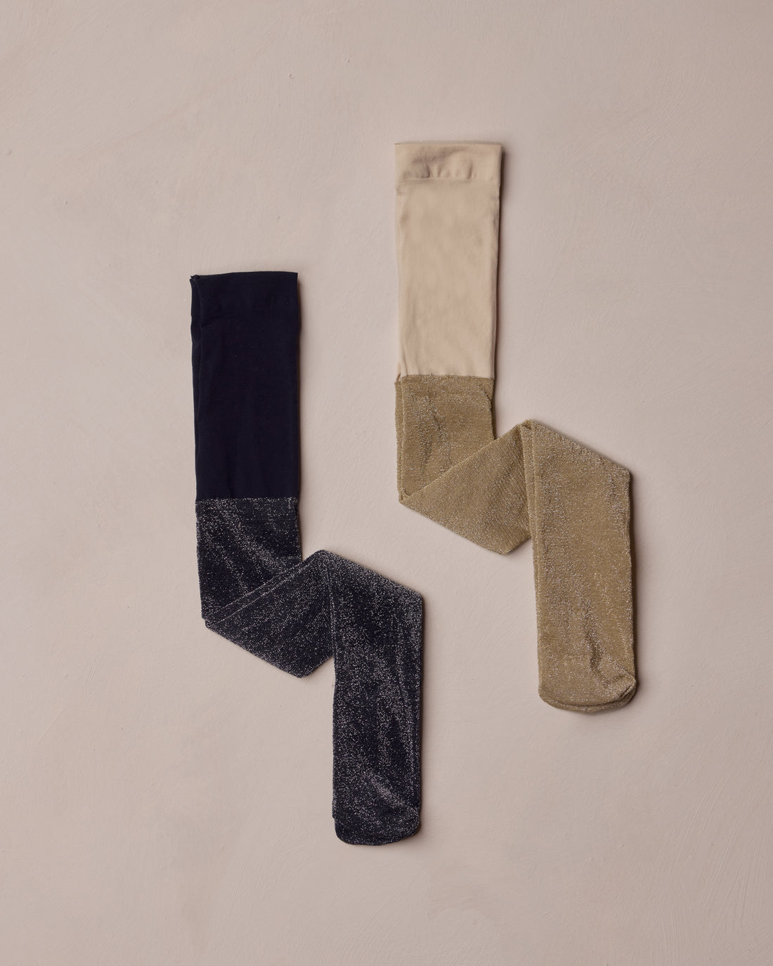 Noralee Shimmer Tights - Ecru, Black