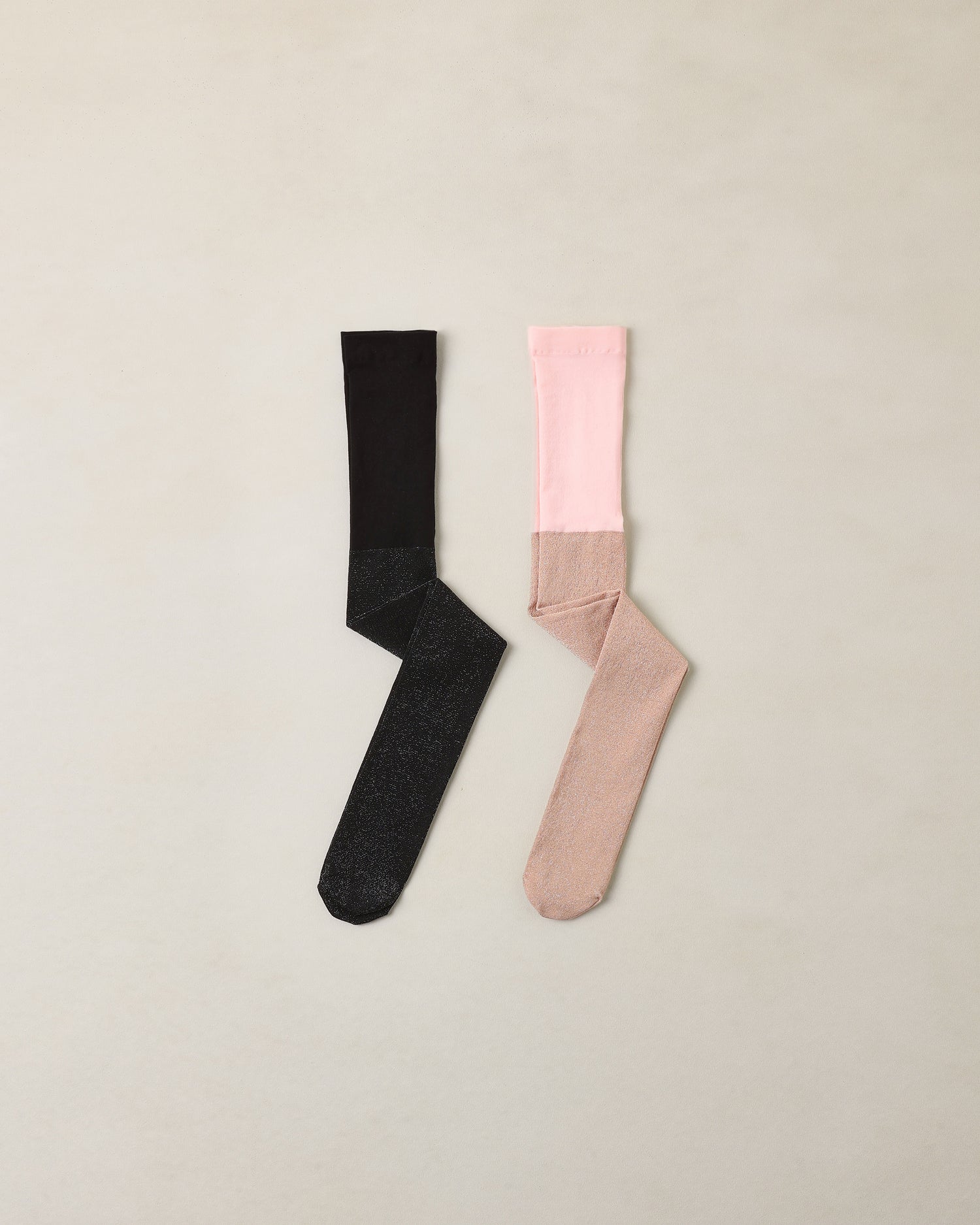 Noralee Shimmer Tights - Black, Blush