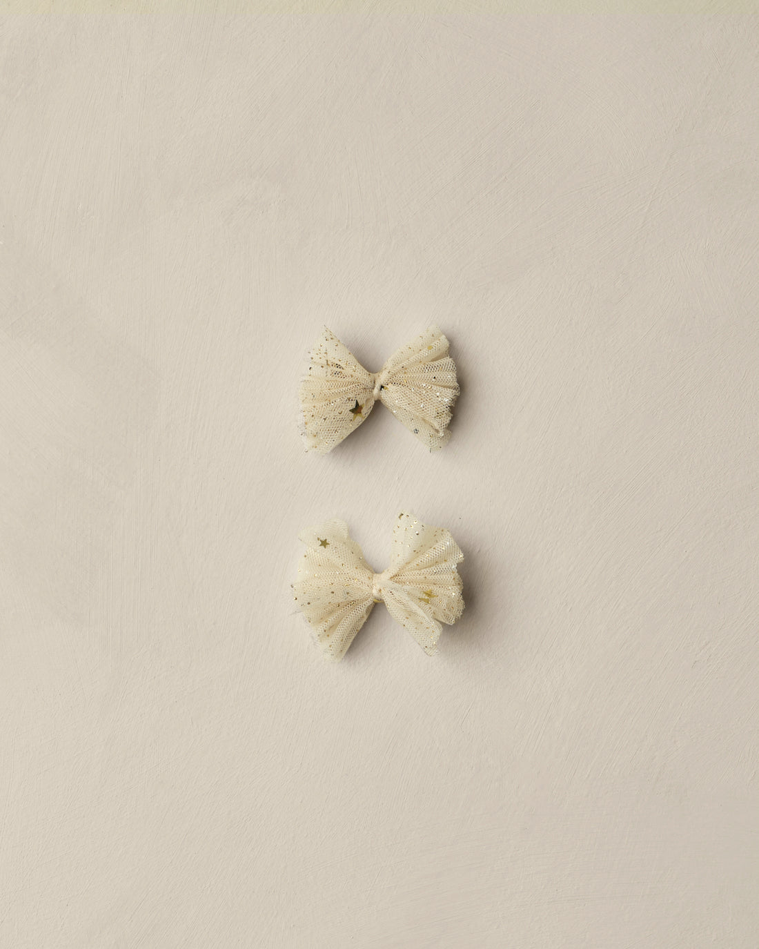 Noralee Flutter Tulle Clips - Champagne Stars