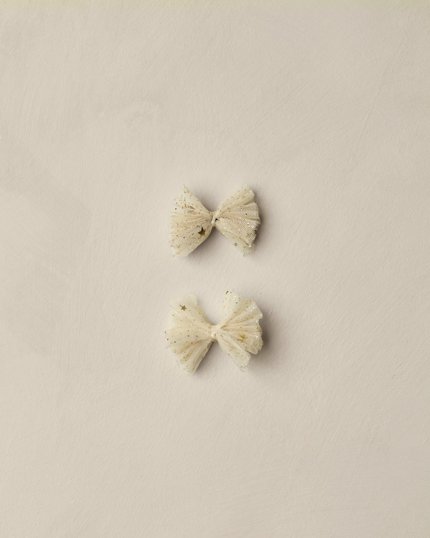 Noralee Flutter Tulle Clips - Champagne Stars