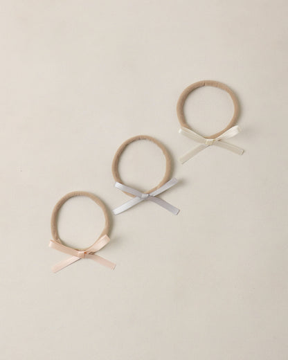 Noralee Baby Bow Headband - Pearl, Ivory, Mist