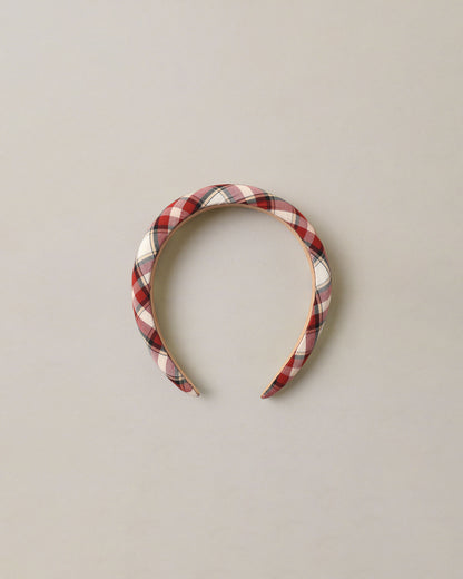 Noralee Padded Headband - Holiday Tartan