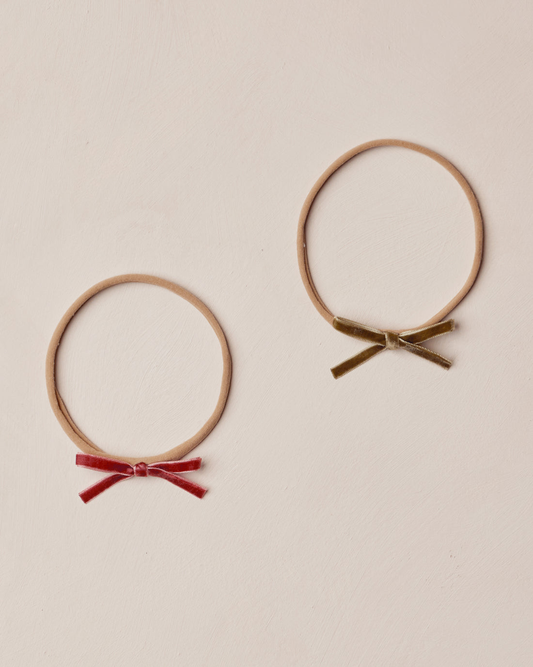 Noralee Baby Bow Headbands - Ruby, Pine