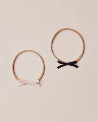 Noralee Baby Bow Headbands - Rose, Black