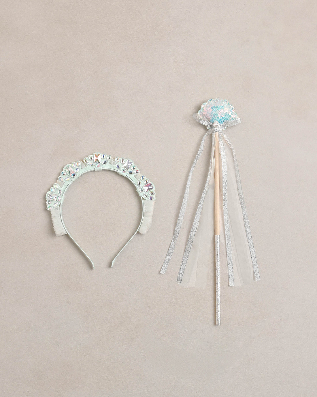 Noralee Mermaid Crown + Wand - Mist