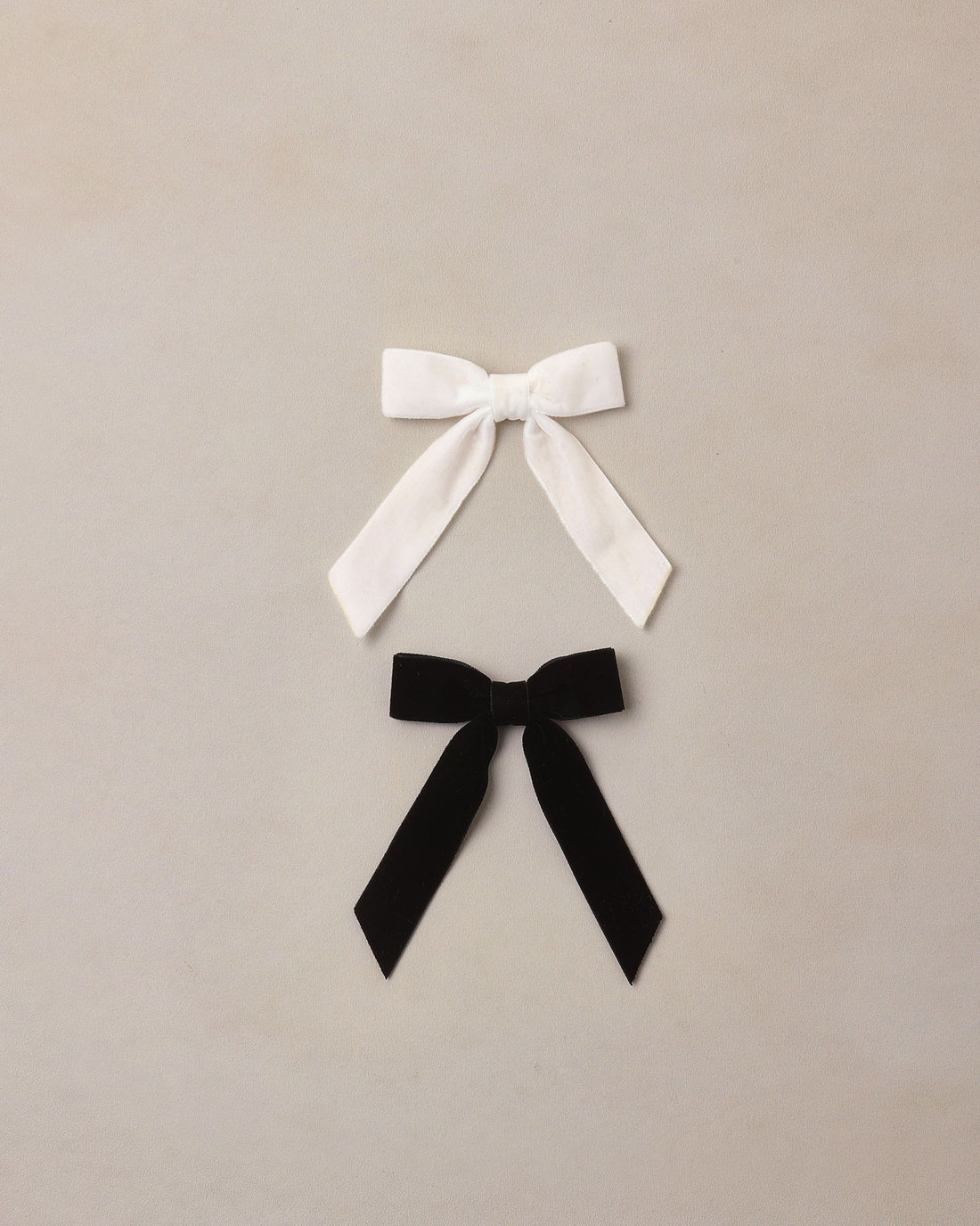 Noralee Velvet Bows Set - Black, Ivory