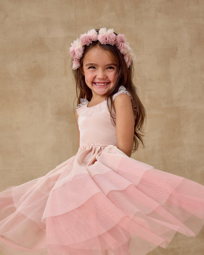 Noralee Pom Pom Crown + Wand - Pink Ombre