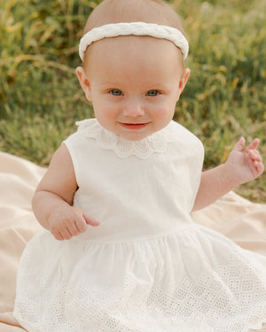 Noralee Baby Headband, Set Of 2 - Spring Fields + White