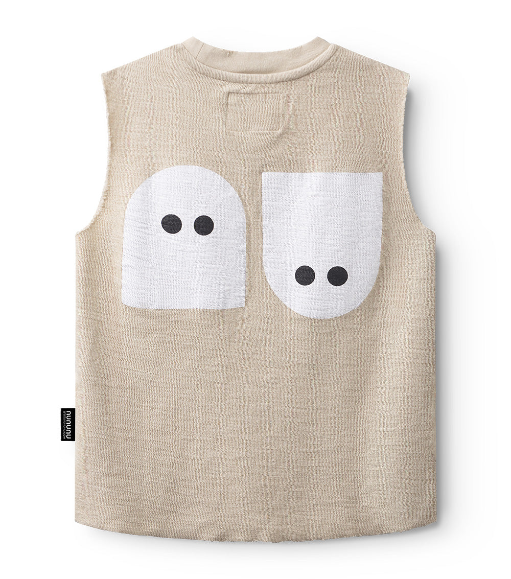 Nununu Spookies Sleeveless Shirt - Smokey Natural