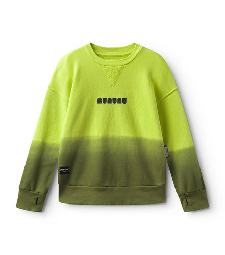 Nununu Ombre Sweatshirt - Hot Lime