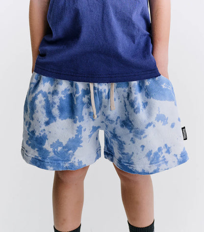 Nununu Mega Tie Dye Sweatshorts - Indigo