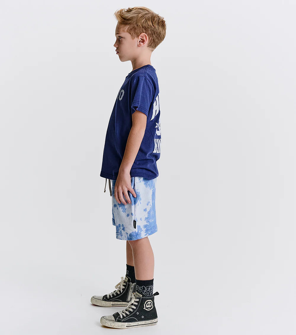 Nununu Mega Tie Dye Sweatshorts - Indigo