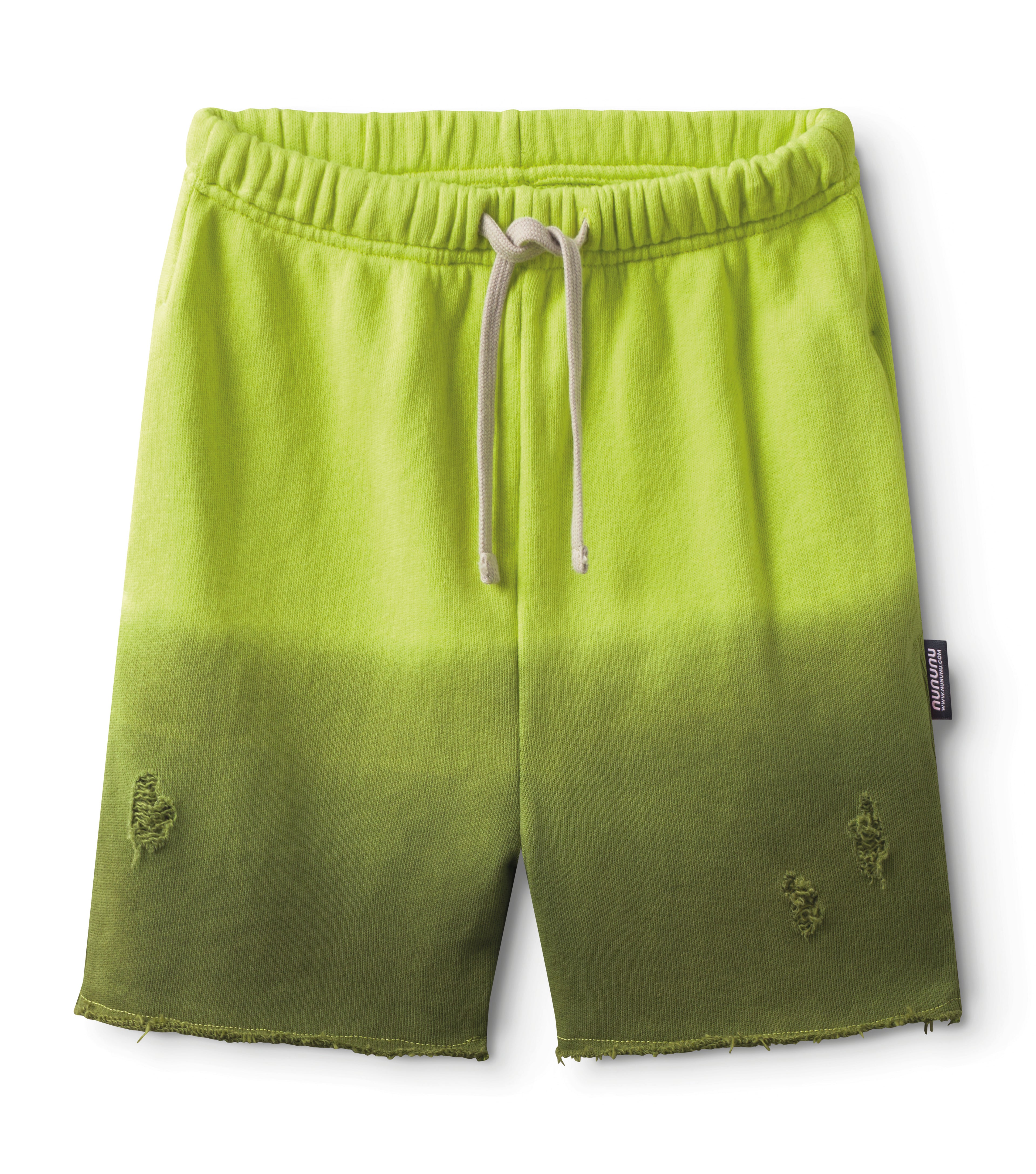 Nununu Ombre Sweatshorts - Hot Lime
