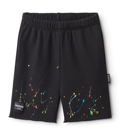 Nununu Slash Of Color Sweatshorts - Black