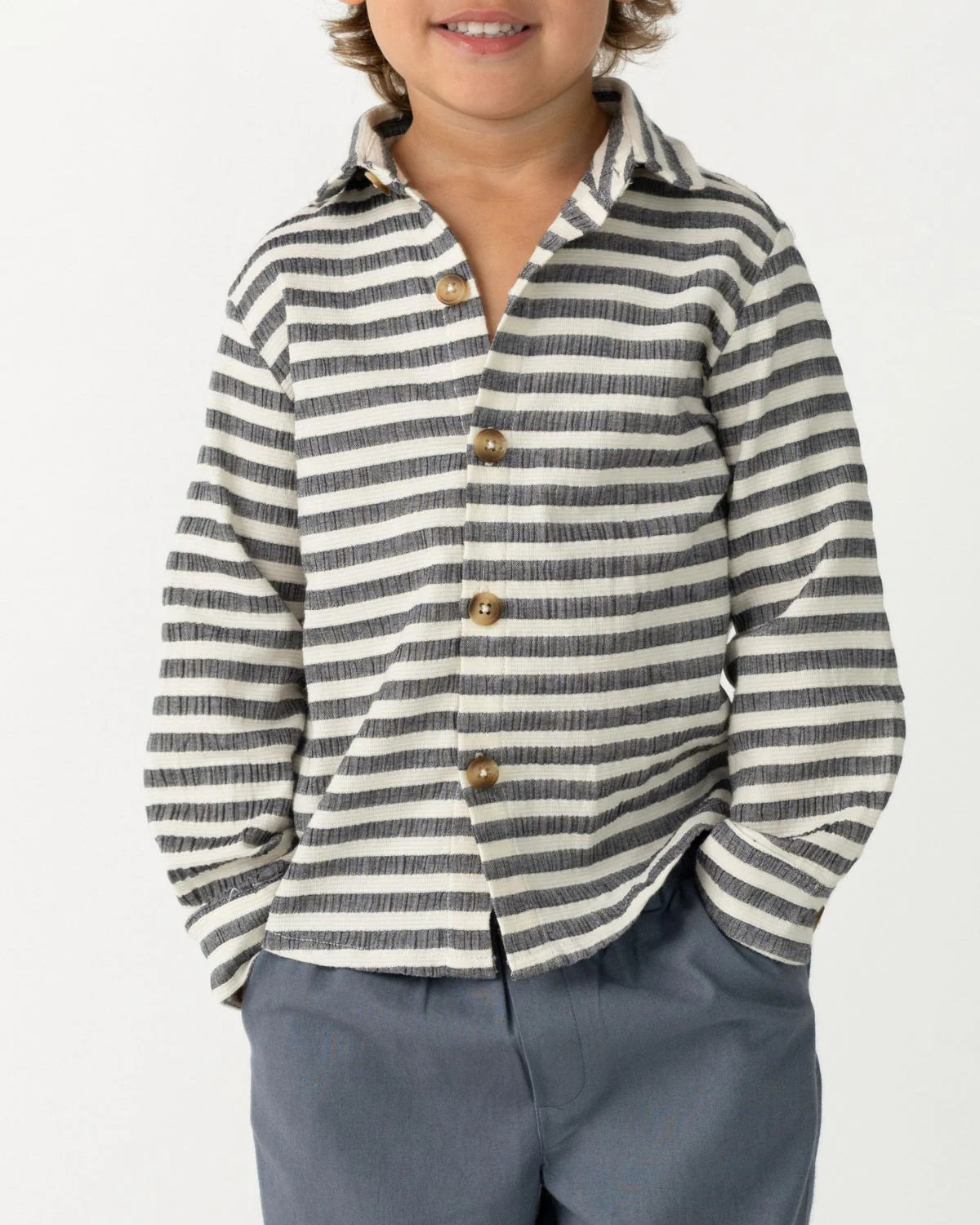 Donsje Leom Shirt  - Blue Marine White Stripe