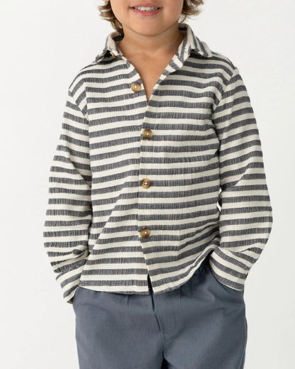 Donsje Leom Shirt  - Blue Marine White Stripe