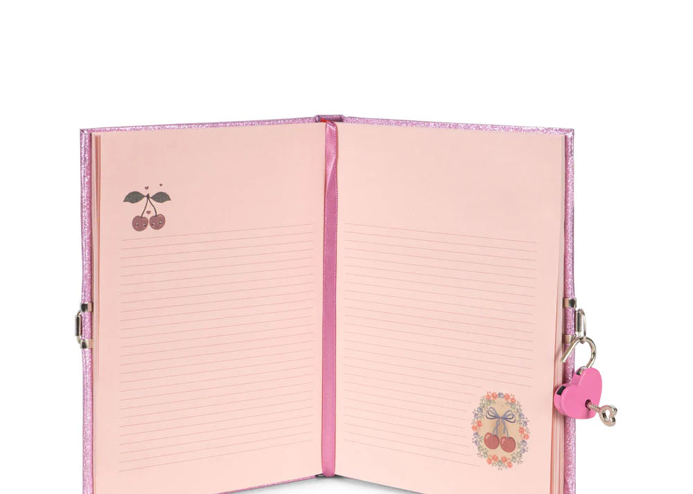 Konges Sløjd My Little Diary - Cherry Glitter