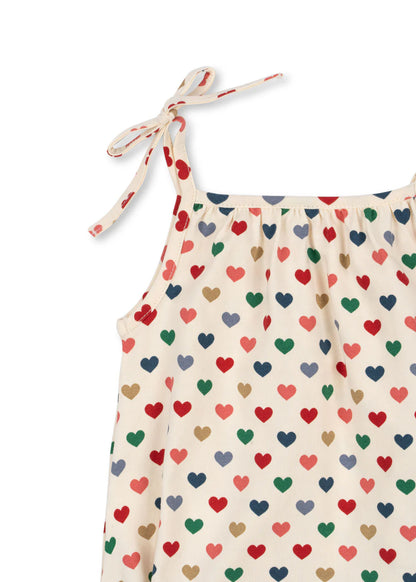 Konges Sløjd Basic Strap Body GOTS - Coeur Coloré