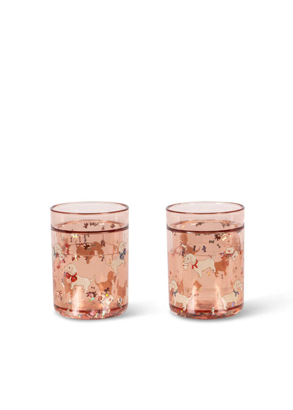 Konges Sløjd 2 Pack Glitter Cups - Woof Letter Rose