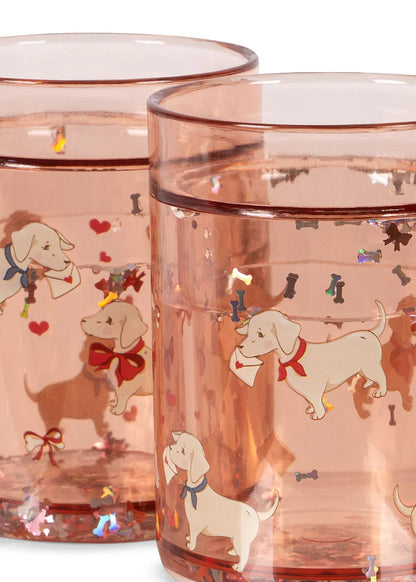 Konges Sløjd 2 Pack Glitter Cups - Woof Letter Rose