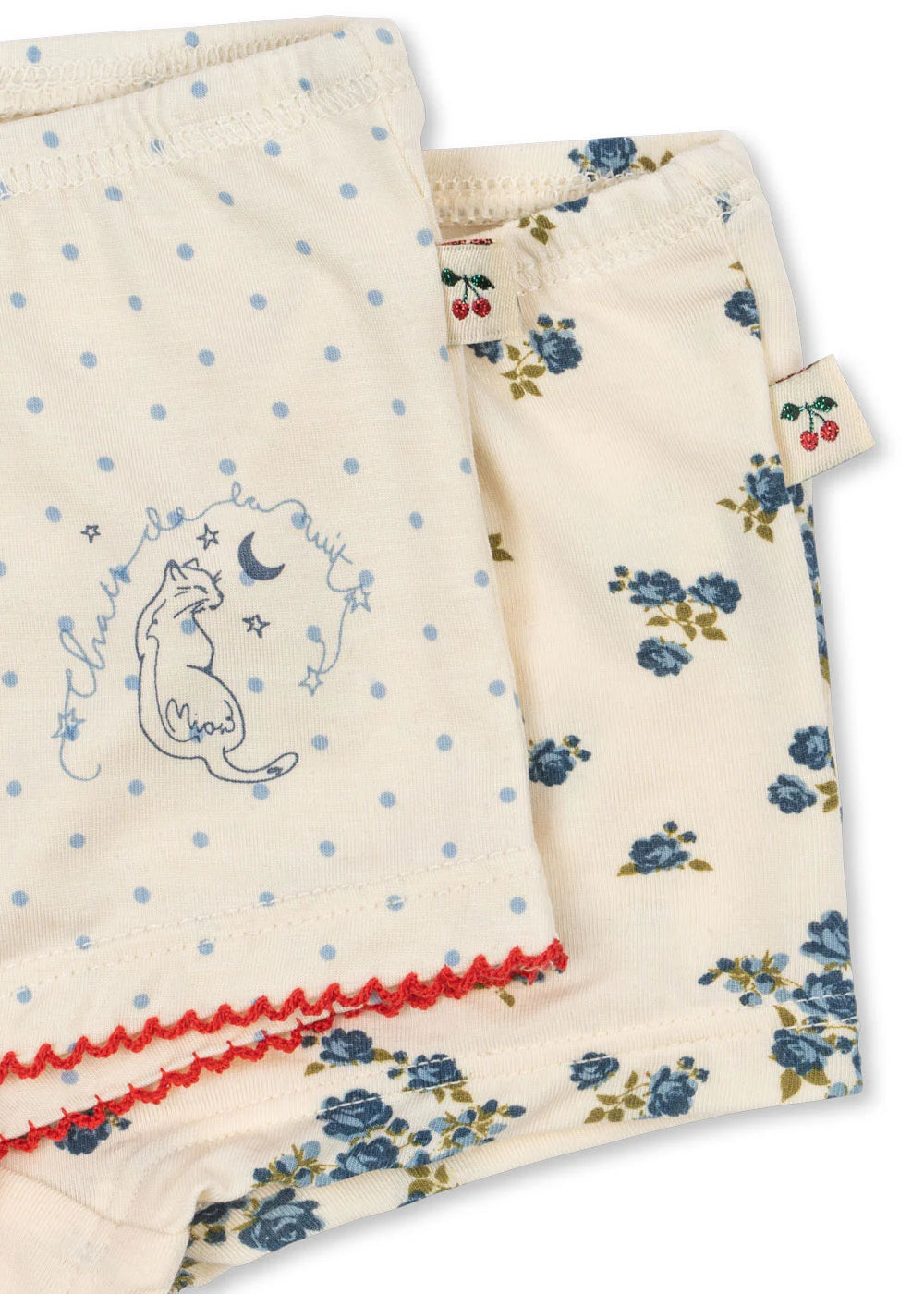 Konges Sløjd 2 Pack Mimmi Modal Hipsters - Blue Kitty Dot / Tramonto