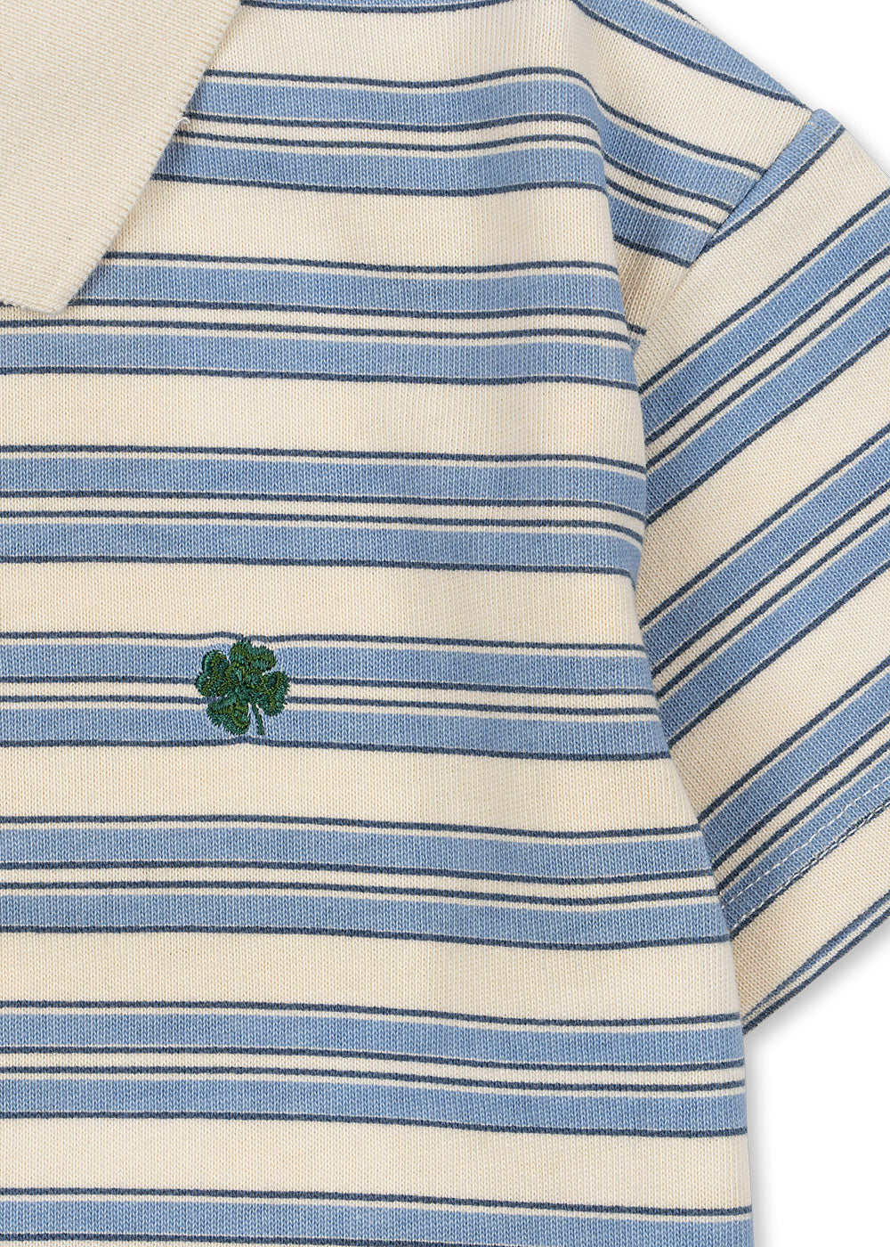 Konges Sløjd Spotty Short Sleve Polo Gots - Stripe Ciel