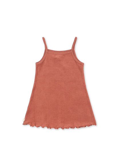 Konges Sløjd Itty Strap Dress GOTS - Canyon Rose