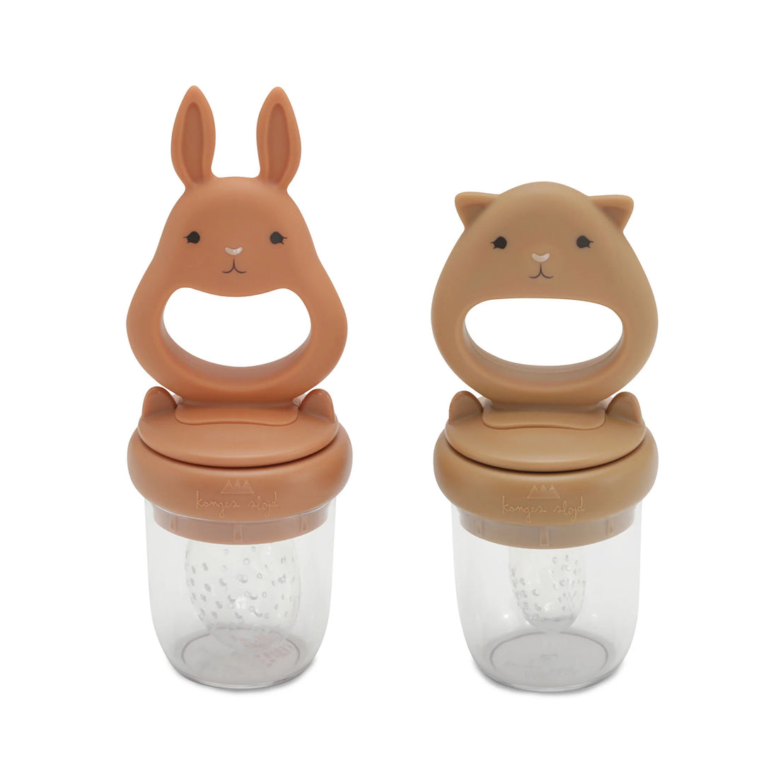 Konges Sløjd Silicone Fruit Feeding Pacifier - Almond/Terracotta