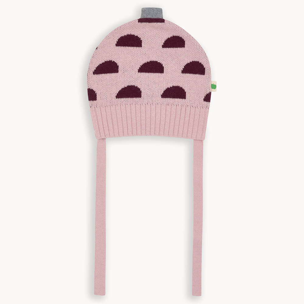 Bonnie Mob Pippin Acorn Knit Hat Kids - Dusty Pink