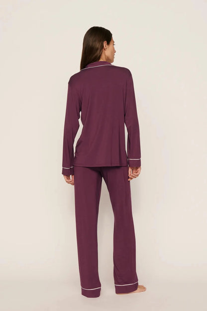 Eberjey Gisele Long PJ Set - Wildberry