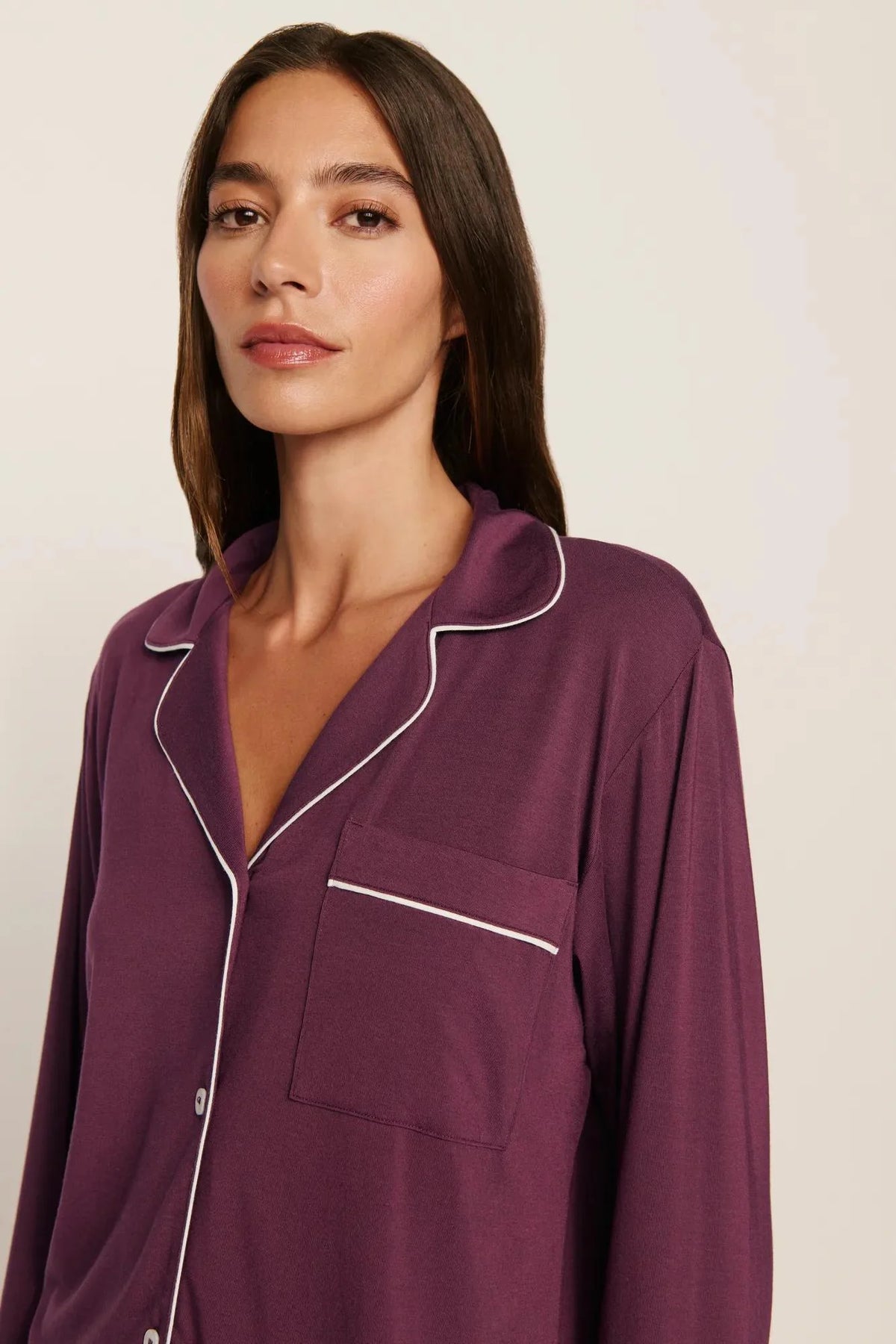 Eberjey Gisele Long PJ Set - Wildberry