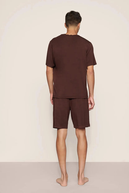 Eberjey Henry Short PJ Set - Chocolate
