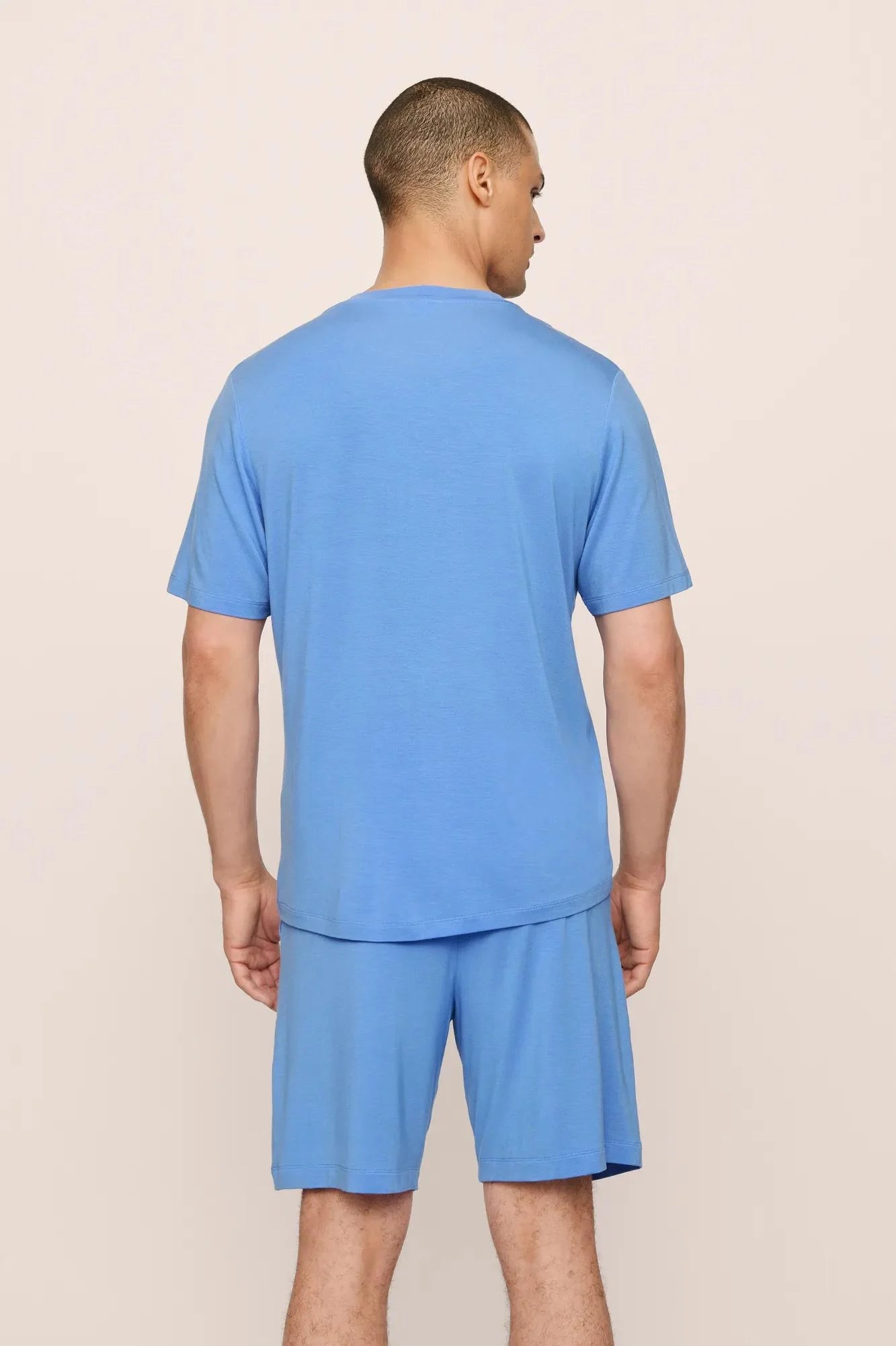 Eberjey Henry Short PJ Set - Cornflower Blue