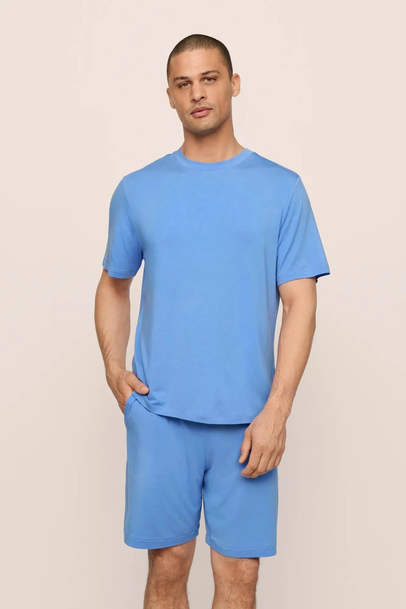 Eberjey Henry Short PJ Set - Cornflower Blue