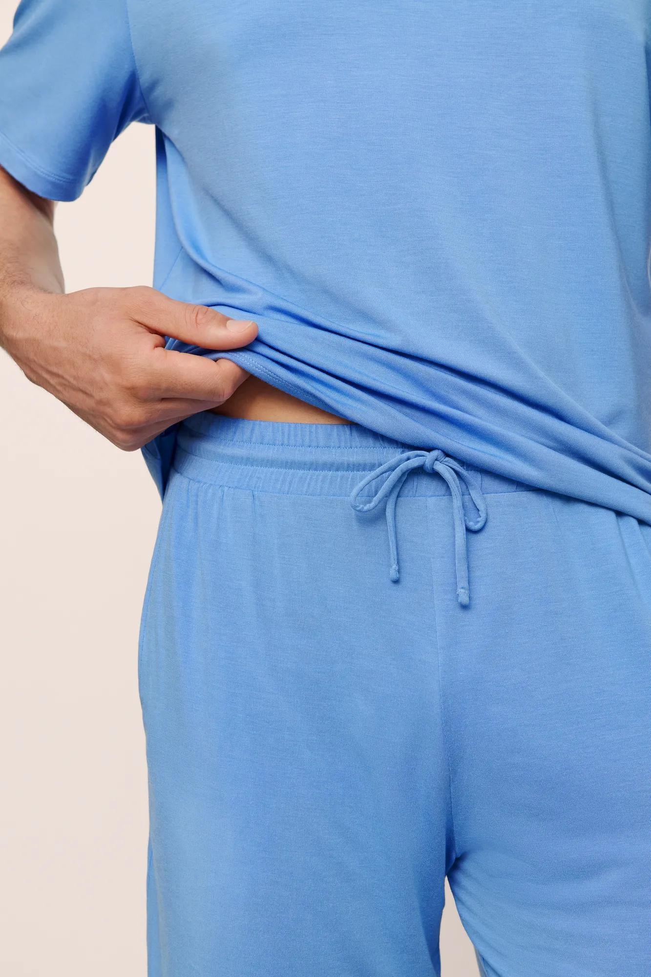Eberjey Henry Short PJ Set - Cornflower Blue