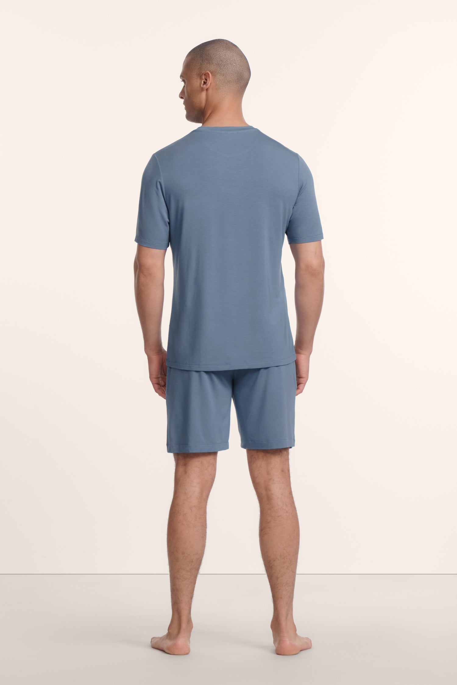 Eberjey Henry Short PJ Set - Slate Blue