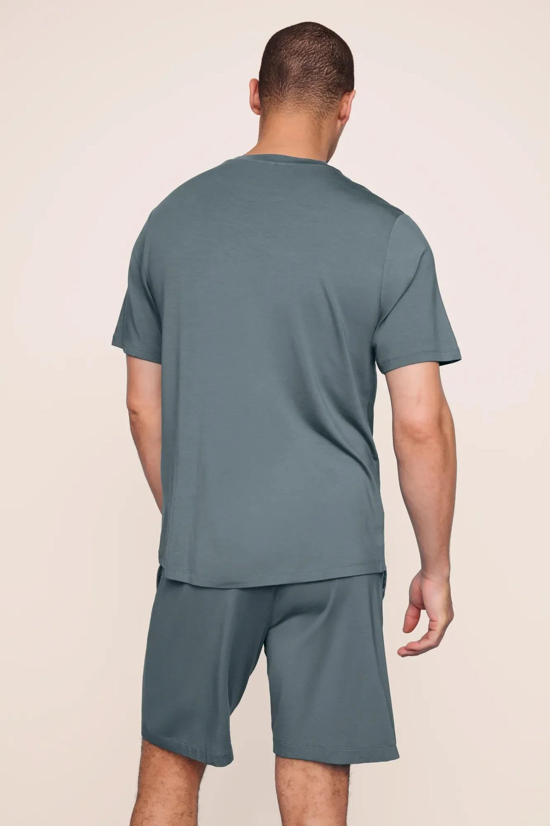 Eberjey Henry Short PJ Set - Stone Blue