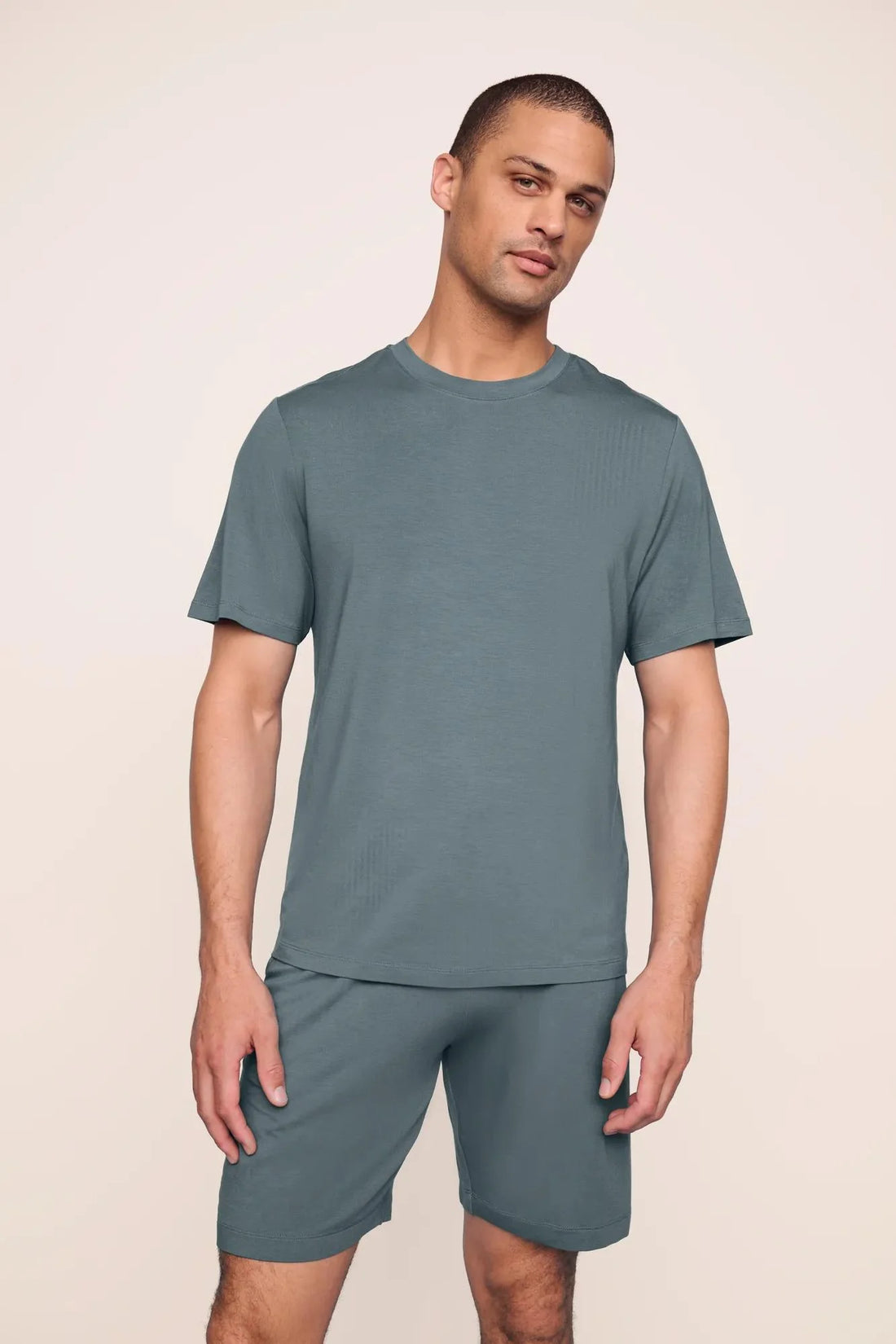 Eberjey Henry Short PJ Set - Stone Blue