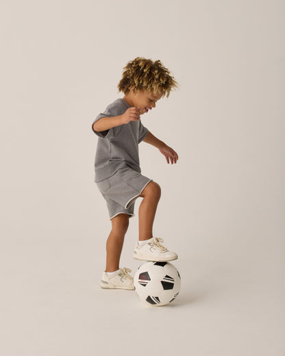 Rylee + Cru Play X Play Short Sleeve Sweatshirt - Heathered Grey