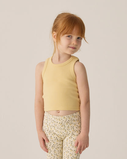 Rylee + Cru Play X Play Ribbed Tank Set - Yellow, Ivory