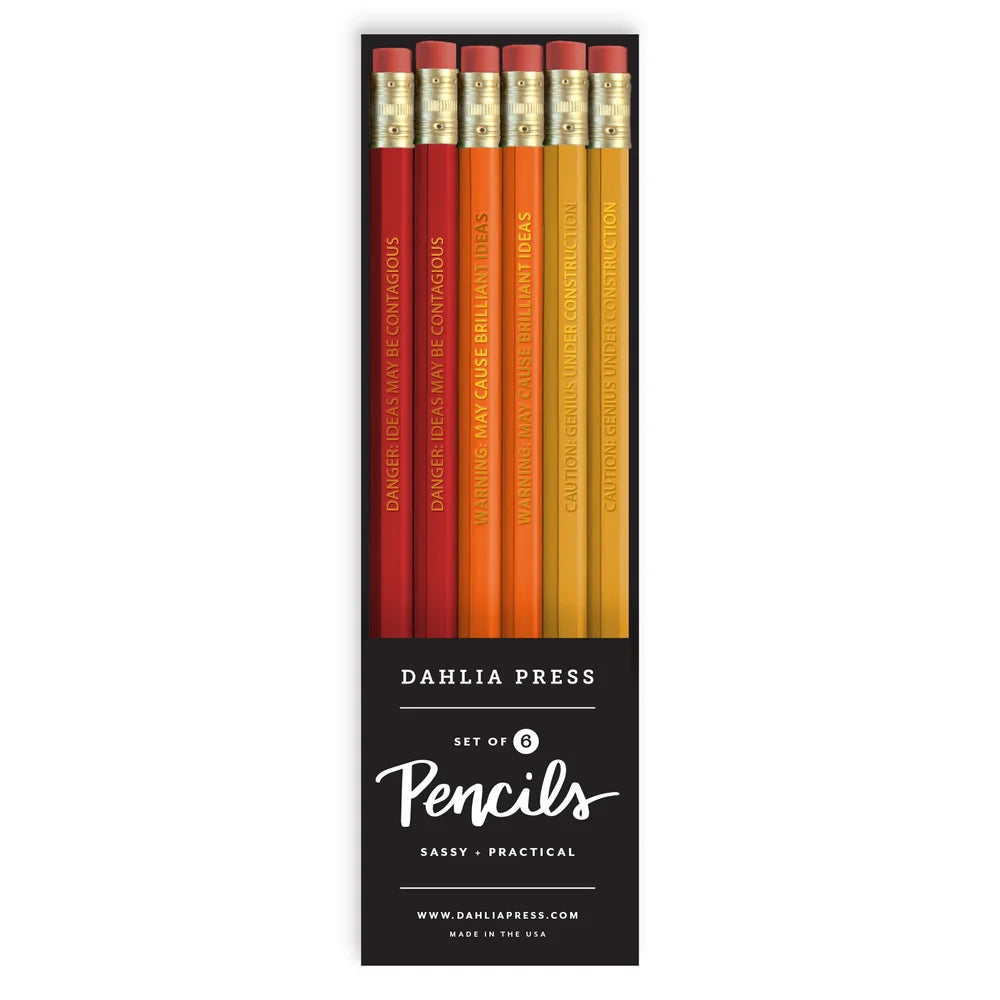 Dahlia Press Production Pencil Set Of 6