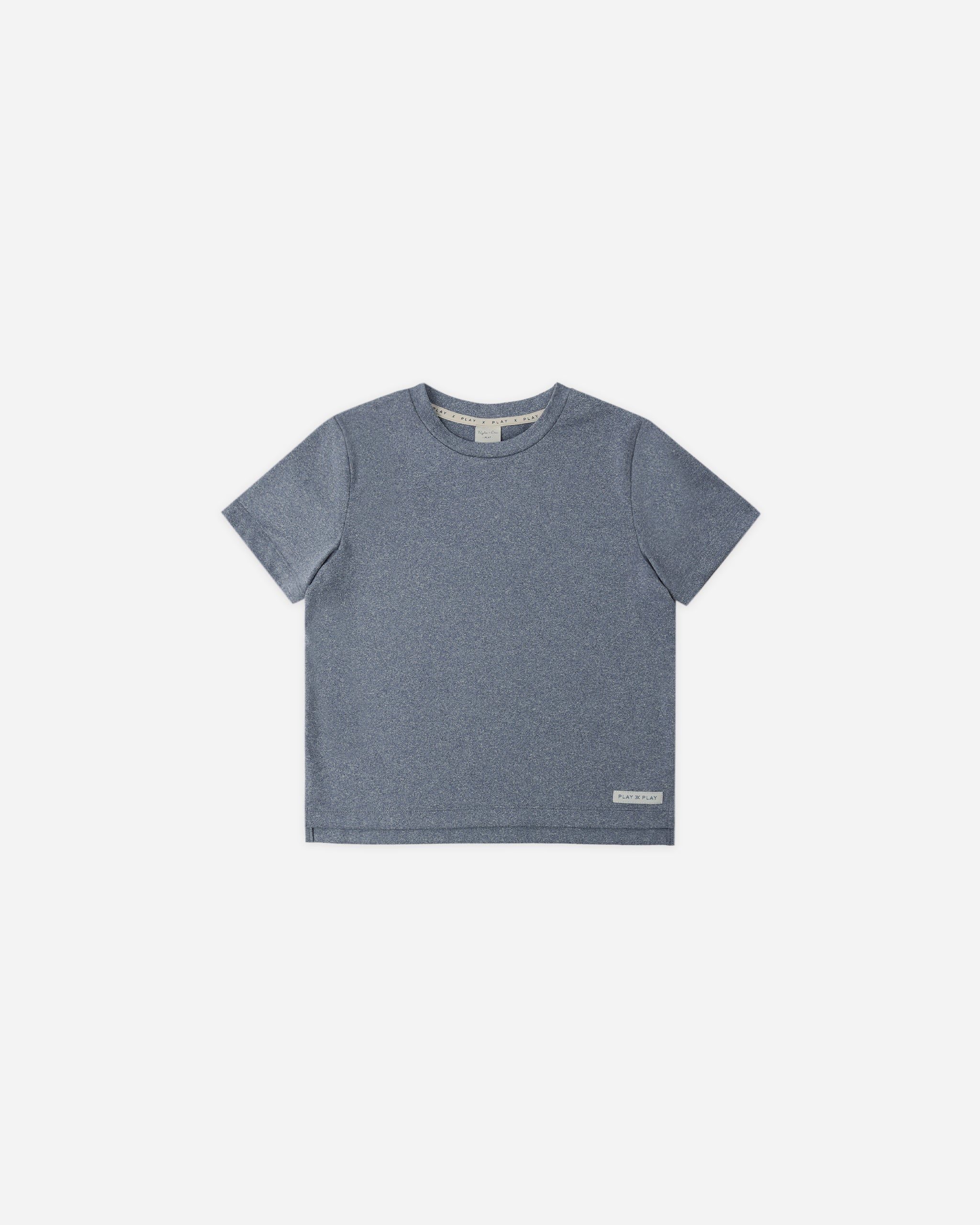 Rylee + Cru Play X Play Cove Essential Tee - Heathered Marine