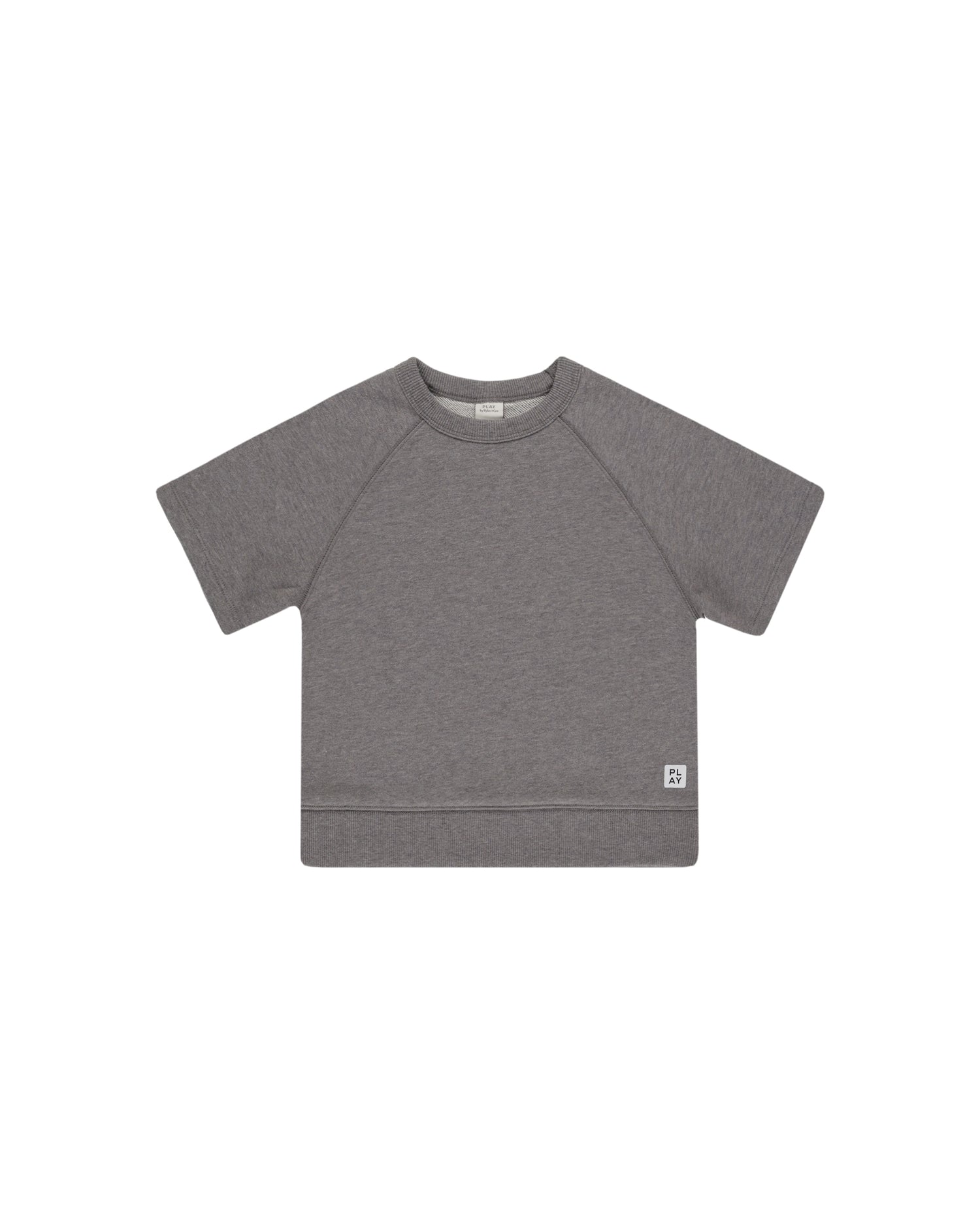 Rylee + Cru Play X Play Short Sleeve Sweatshirt - Heathered Grey