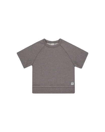 Rylee + Cru Play X Play Short Sleeve Sweatshirt - Heathered Grey