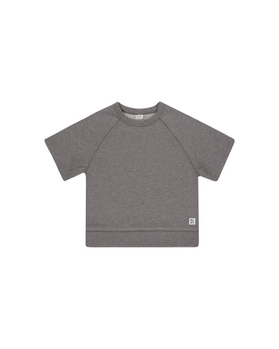 Rylee + Cru Play X Play Short Sleeve Sweatshirt - Heathered Grey
